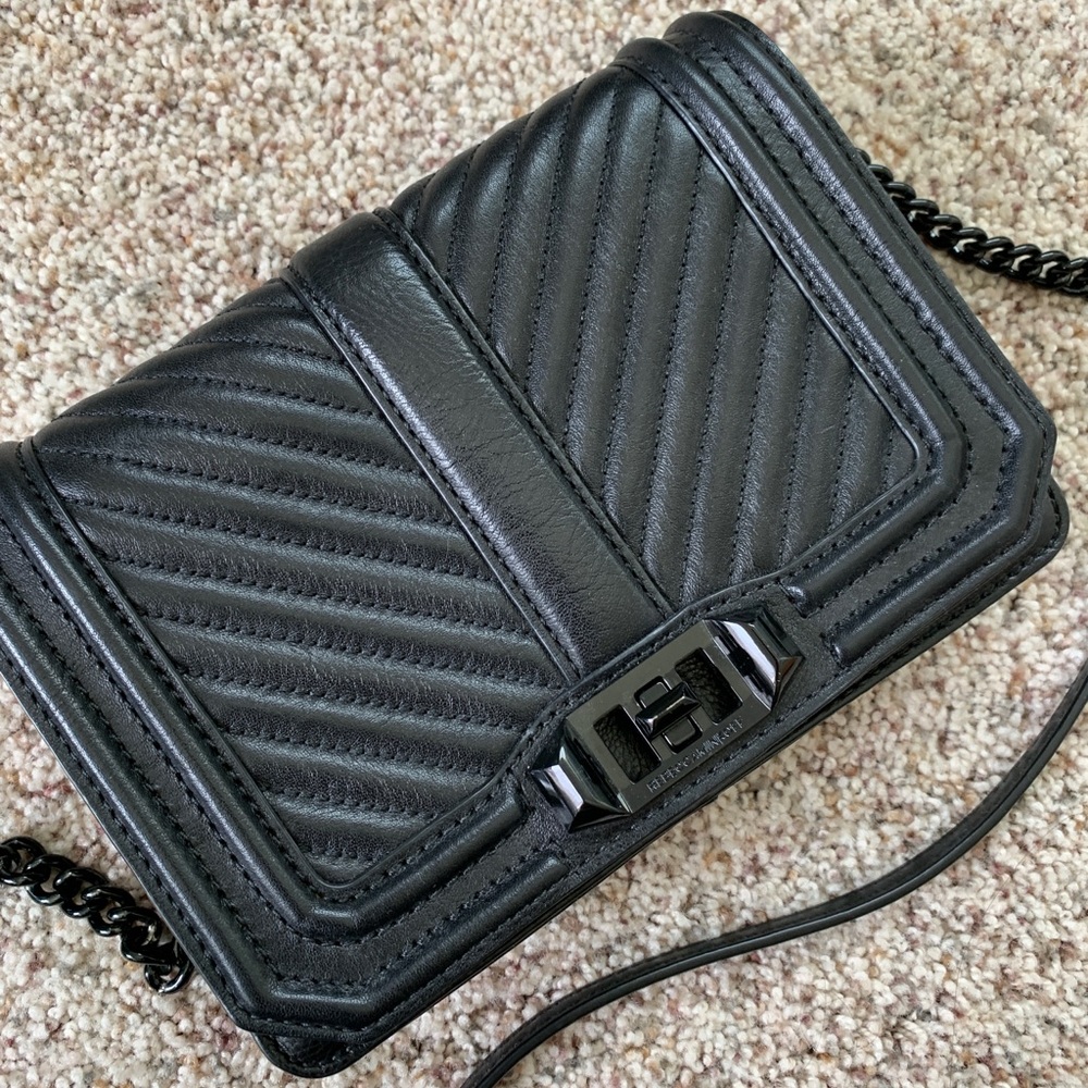 Rebecca Minkoff Chevron Quilted Love Crossbody